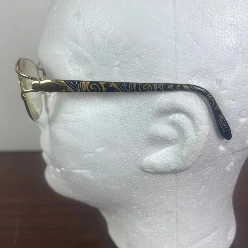 Vintage Silhouette M6264 Oval Glasses FRAME ONLY Women Tribal‎ Gold 56/17/135